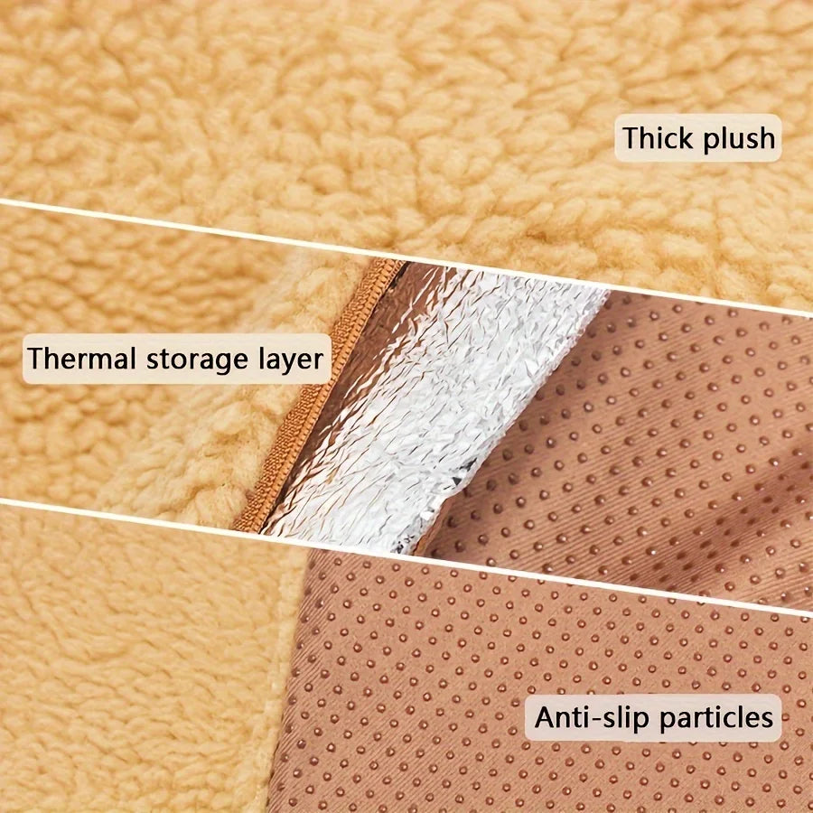 Self-Warming Pet Pad Blanket, Electric-Free Thermal Bed Mat, Anti-Slip for Cats Dogs Winter Warmth Mat Heat Reflecting Core Pad