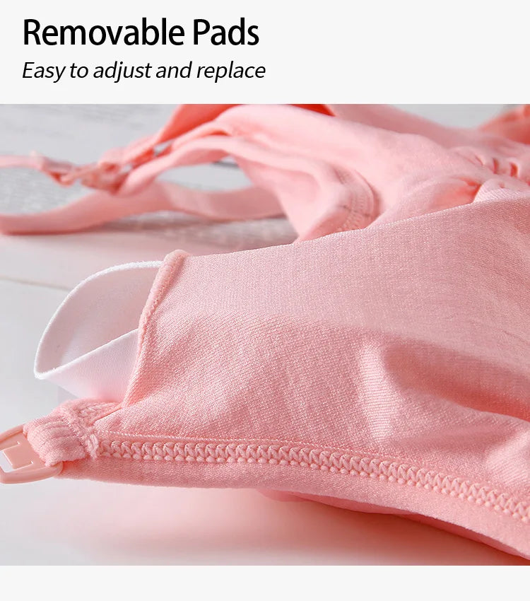 High Quality Maternity Nursing Bras Cotton Breastfeeding Pregnant Underwear Seamless Large Size Breathable Bra Push Up