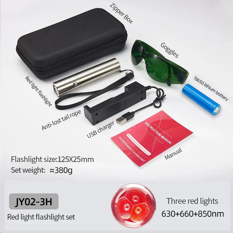 Red Light Therapy Device Cold Laser Physical Treatment 5 Wavelengths Near Infrared 940nm Light Therapy Skin Health Body Pain