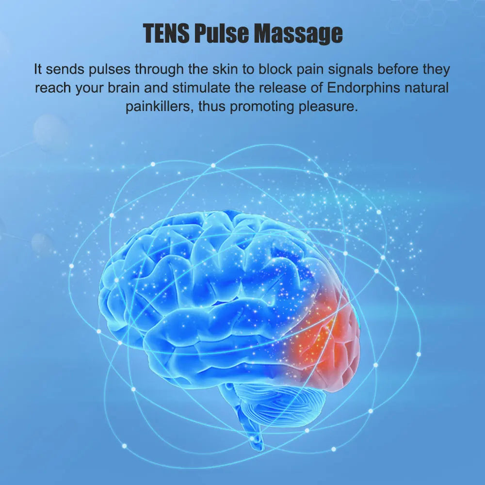 LCD Display Tens Muscle Stimulator Electric EMS Pulse Acupuncture Body Massage Therapy Slimming Relax Machine Electrostimulator