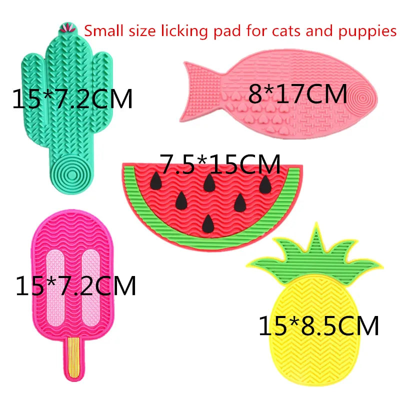 Suitable for pets weighing less than 3 kilograms Mat Cats Slow Food Bowls Suction Cup Feeding Food Silicone Lick，product small