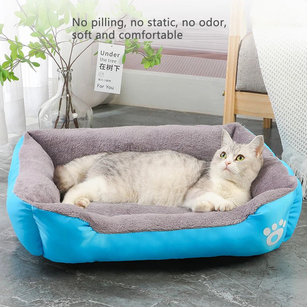5 Sizes Large Dog Kennel Comfortable Cat Sofa Bed for Small Dog Nest Winter Warm Pet Cat Sleeping Bed Soft House Accessories