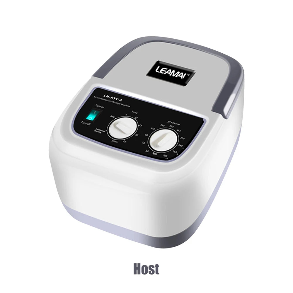 6 Air Chambers Leg Compression Massager Pressotherapy Massage Apparatus Therapy Arm Waist Pneumatic Air Wraps  Relax Pain Relief