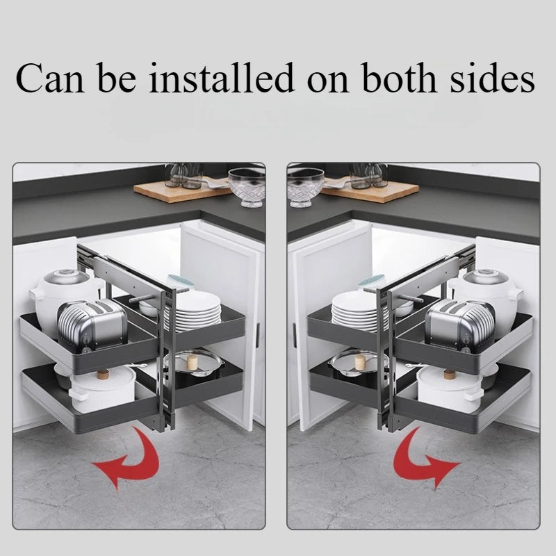 Sliding Kitchen Cabinet Storage Metal Cabinets Organizers Large Removable Spice Drawer Household Narrow Auxiliary Furniture