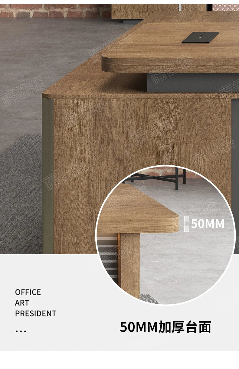 Boss Simple Furniture Computer Office Table Chair Combination Workshop Seating Desk Crafting Desk With Storage Design Furniture