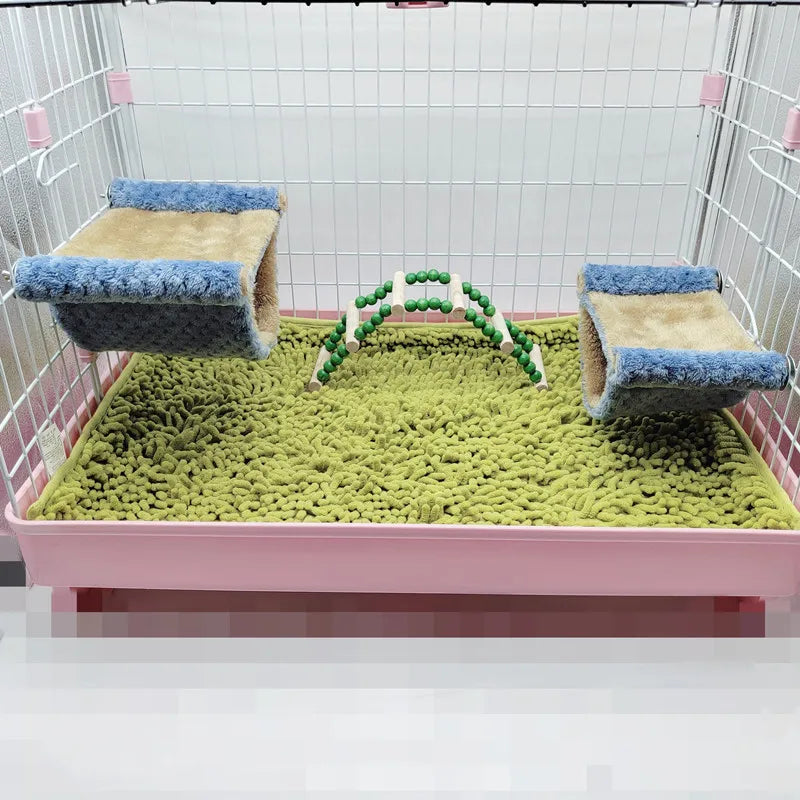 Pet Hammock for Small Animal Double Thick Plush Warm Bed for Hamster House Nest Sleeping Bag Hanging Tree Beds Pet Hamster Nest