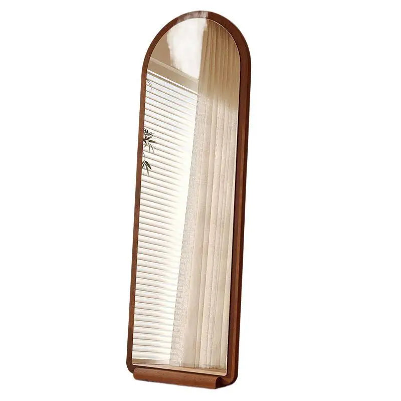 Solid wood  full-body mirror floor mirror household girls bedroom full-length mirror clothing store fitting