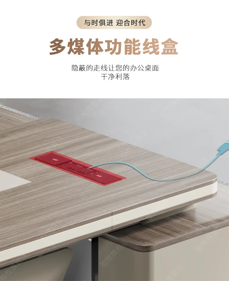 Organizer Designer Office Tablet Asthetic Monitor Executive Office Desk Study Gaming Escritorios De Computadora Furniture