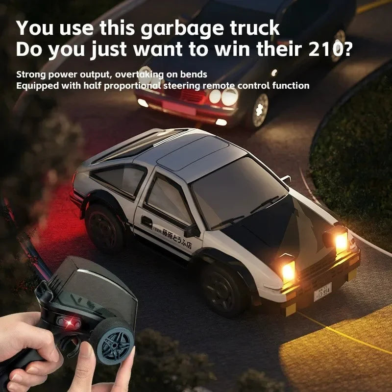 1:64 Desktop RC Drift Car 2.4G High-Speed Racing Car Four-Wheel Mini Desktop Remote Control Car Electric Toy for game party gift