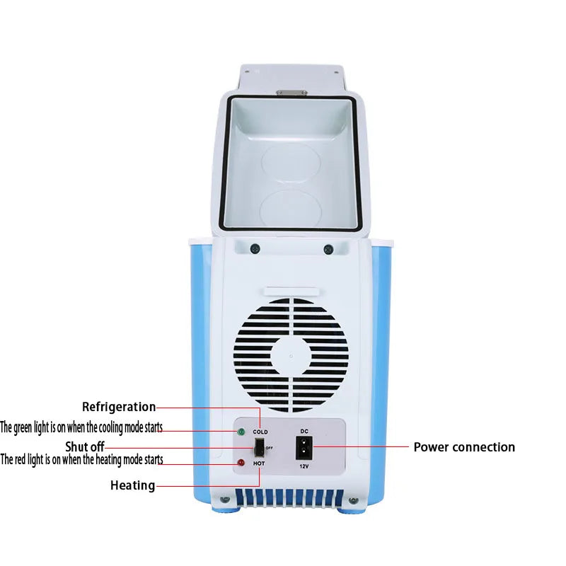 7.5L High-capacity Car Refrigerator Mini Portable Car Cigarette Lighter Cooling And Heating Box Safe And Low Energy Consumption