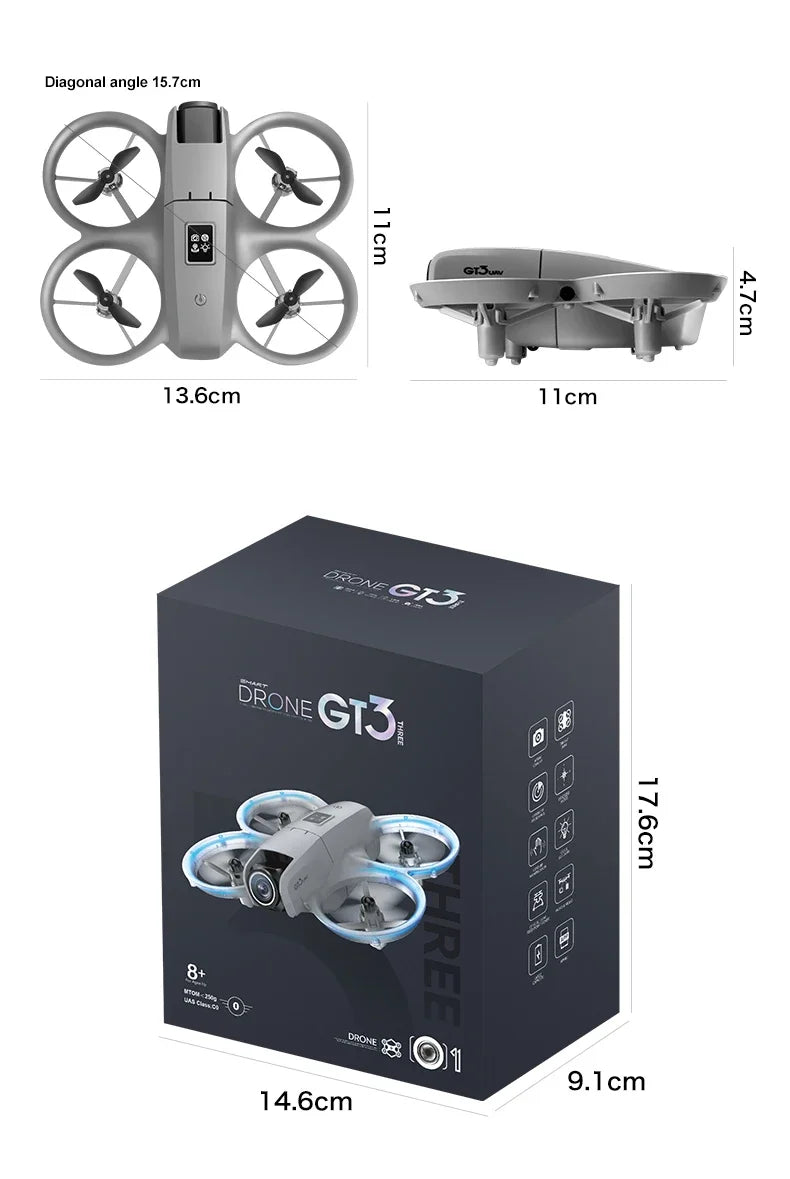 NEW Original GT3 Drone 8K WIFI GPS Professional HD Aerial Photography Remote Control Aircraft HD Dual Camera Quadcopter Toys UAV