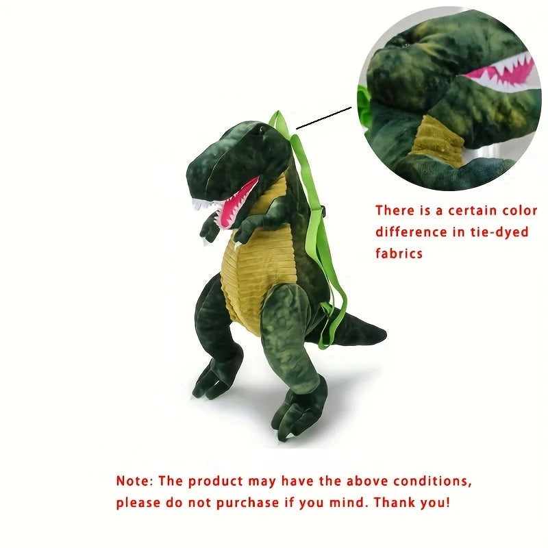 Plush T-Rex Backpack for Kids Dinosaur Bag for Kids with Adjustable Straps Dinosaur Costume Accessories for Boys and Girls