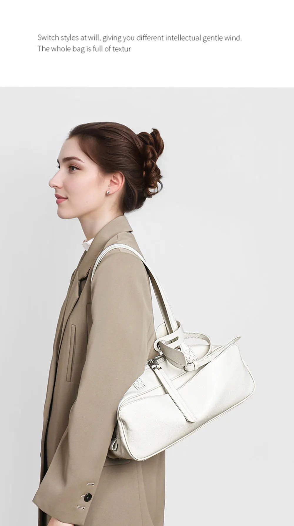 New Women's Bag Genuine Leather Luxury Designer Women Shoulder Bag Soft Cowhide Handbags Fashion High Quality Baguette Bags