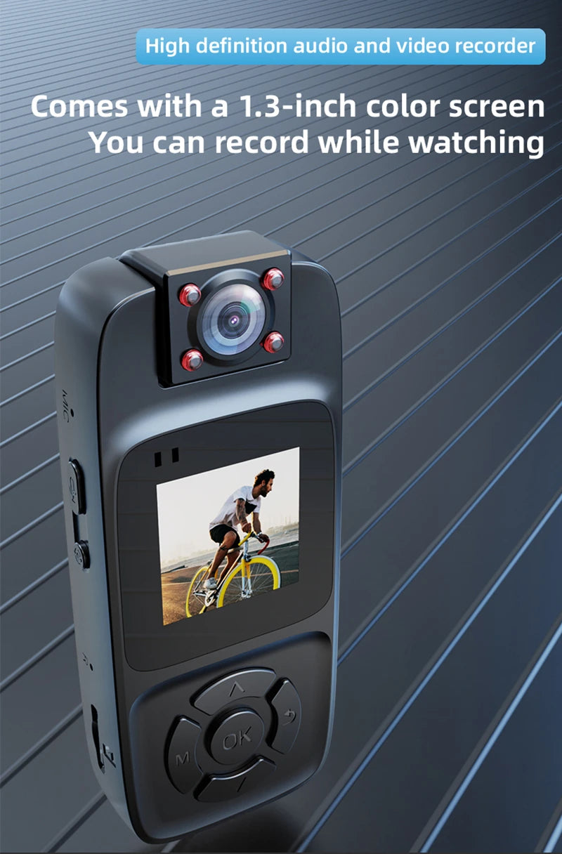 Xiaomi WiFi Mini Camera 4K HD Portable Digital Video Recorder Back Clip Police Body Cam Night Vision Sports Miniature Camcorder