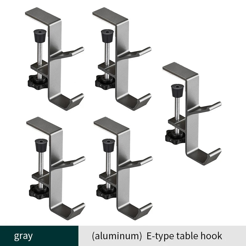 1pcs Punch-free Desk Hook Adjustable Desk Edge Hook Multi - Functional Gaming Headset Hanging Hook Home Office Organizer