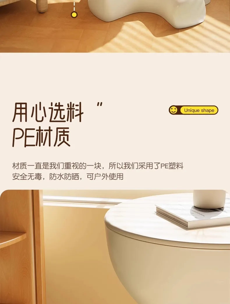 37*41cm Creative Bedside Table Home Sofa Side Shelf Bedroom Balcony Movable Mini Bear Table Coffee Table