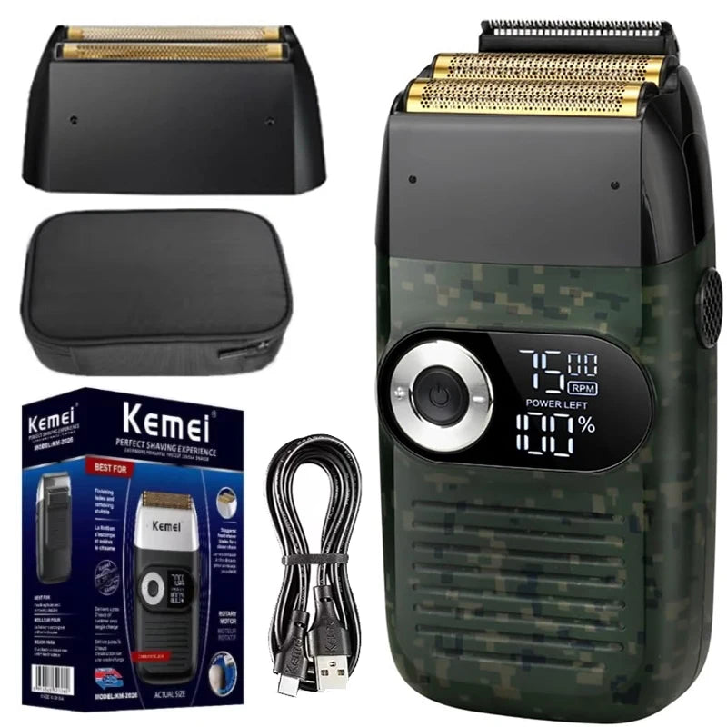 Kemei Original Electric Shaver Rechargeable Powerful Floating Razor Balds Head Shaving Machine for Men KM-2026 KM-2027
