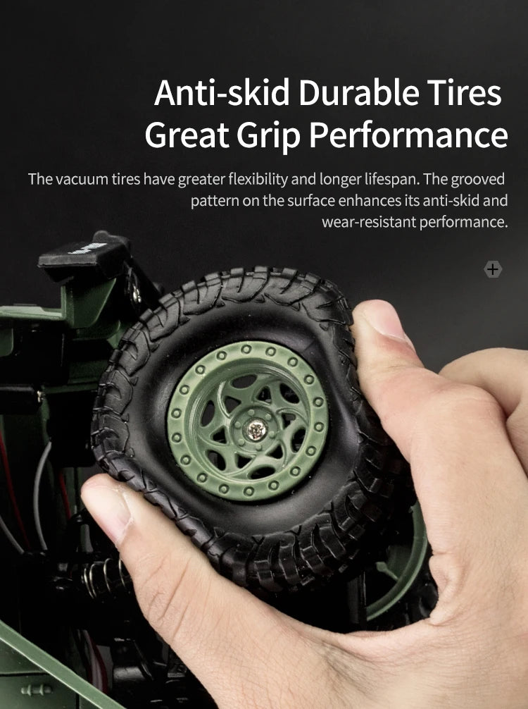 JJRC 1/18 Rc Car Off-Road  2.4G Radio Controlled Car Military Electric Machine 10Km/h Rc Buggy Children's Cars Toys for Boys kid