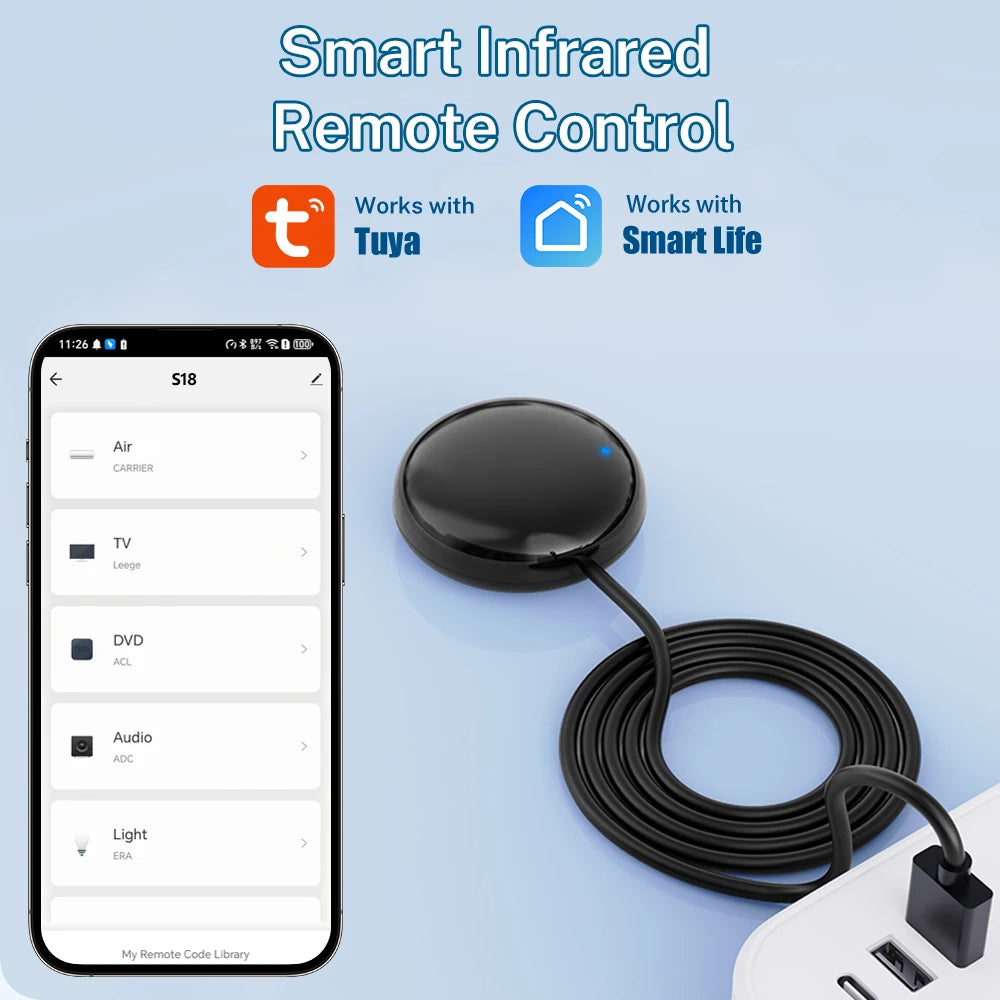 Tuya WiFi IR Remote For Smart Home Automation Remote Control Universal Infrared Device Work with Alexa Google Home Smart Life