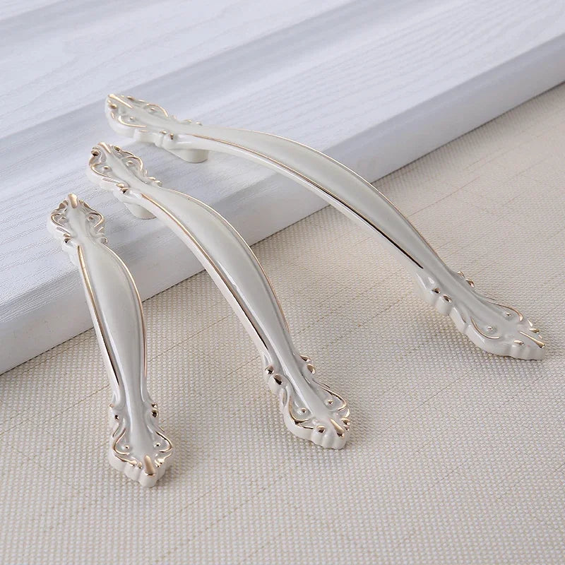 YM White Dressers Handle Kitchen Item Drawer Closet Wardrobe Gold Handle Cabinet Storage Door Cabinet Invisible Door Pulls Konb