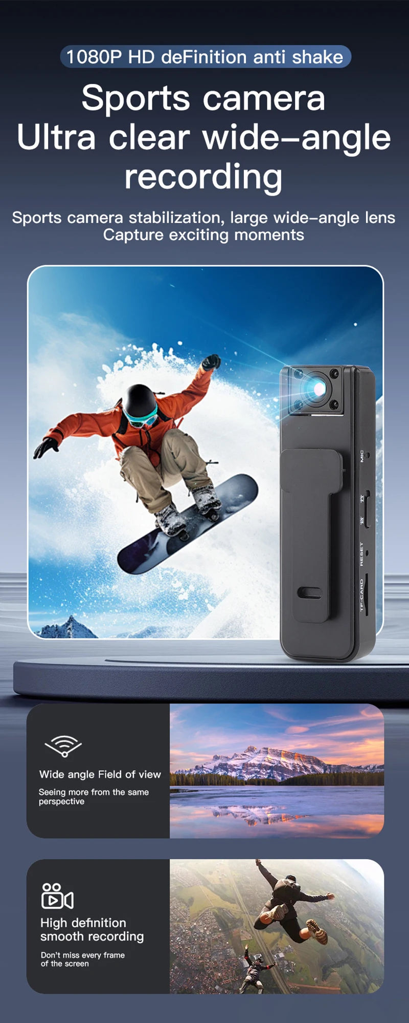 Xiaomi A9 High-definition 1080P Mini Camera Night Vision Portable Digital Camera Outdoor Sports Camera Riding Camcorder