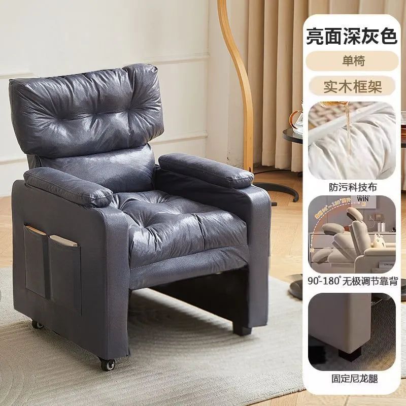 Sofa Computer Chair Sitting Comfort Home Lazy Chair Can Lie in The Bedroom Internet Cafe Single Lazy Sofa Gaming Chair