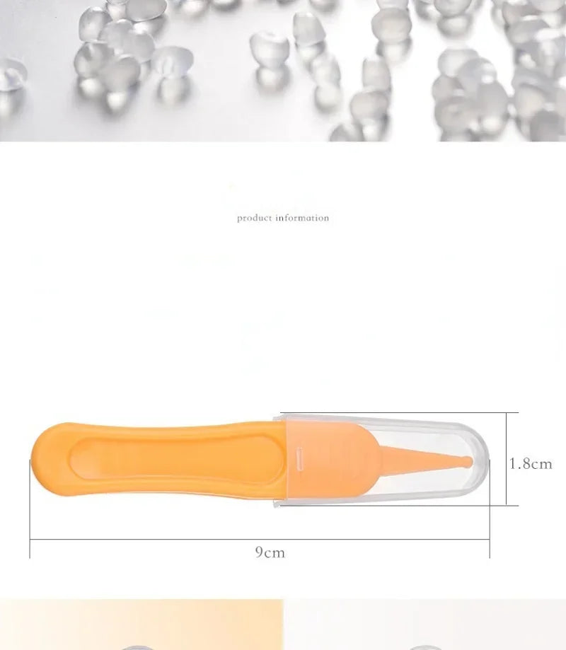 Baby Plastic Tweezers Nose Cleaner Tool Kids Safety Tweezers Cleaning Forceps Toddler Nasal Cavity Care Supplies Baby Essentials