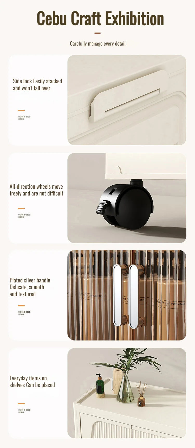 Multifunctional Foldable Storage Cabinet Children's Closet Large Capacity Space Closet Organizer Living Room Sundries Cabinet