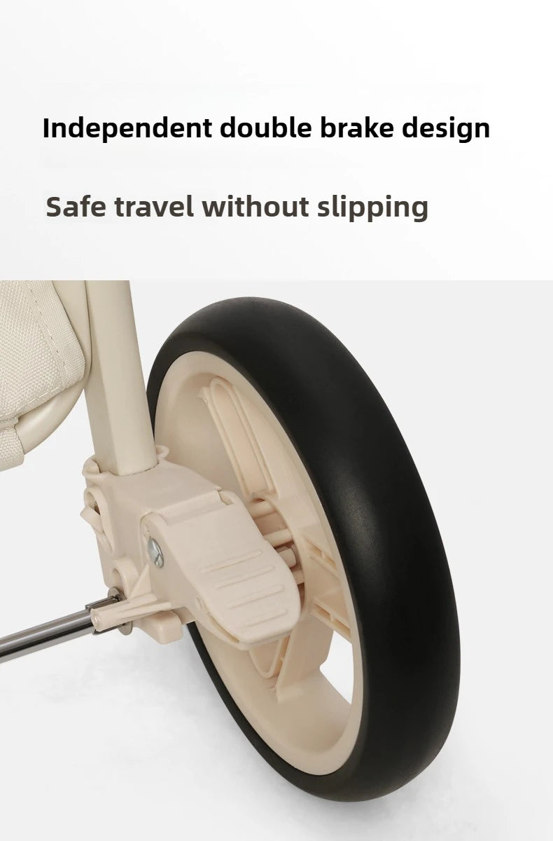 High-value Pet Stroller Lightweight and foldable Detachable Pet Stroller Car Pet Basket Outdoor Cat and Dog Travel Stroller