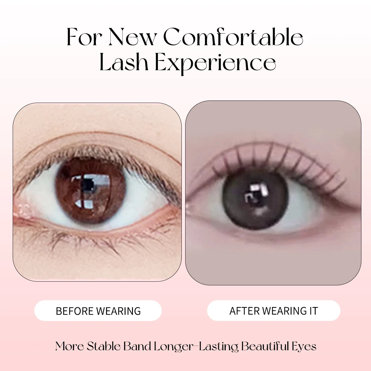 Glue-Free Featherlight Eyelash Strips Ultra Thin Invisible Lashes Easy Snap-On Clusters for Natural Everyday Look Whispy Soft