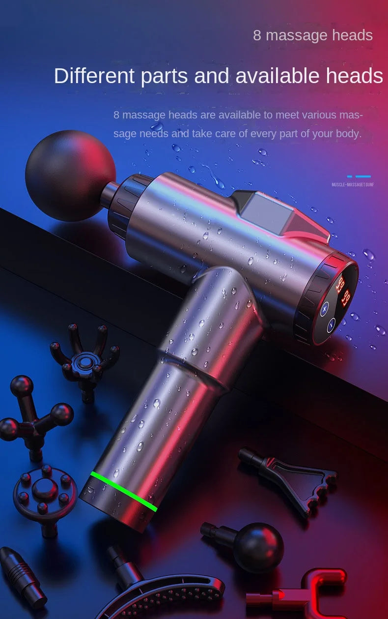 Massage Gun Deep High Frequency Muscle Massage Relaxation Electric Shock LCD Display 99Gear Profession Fascia Gun