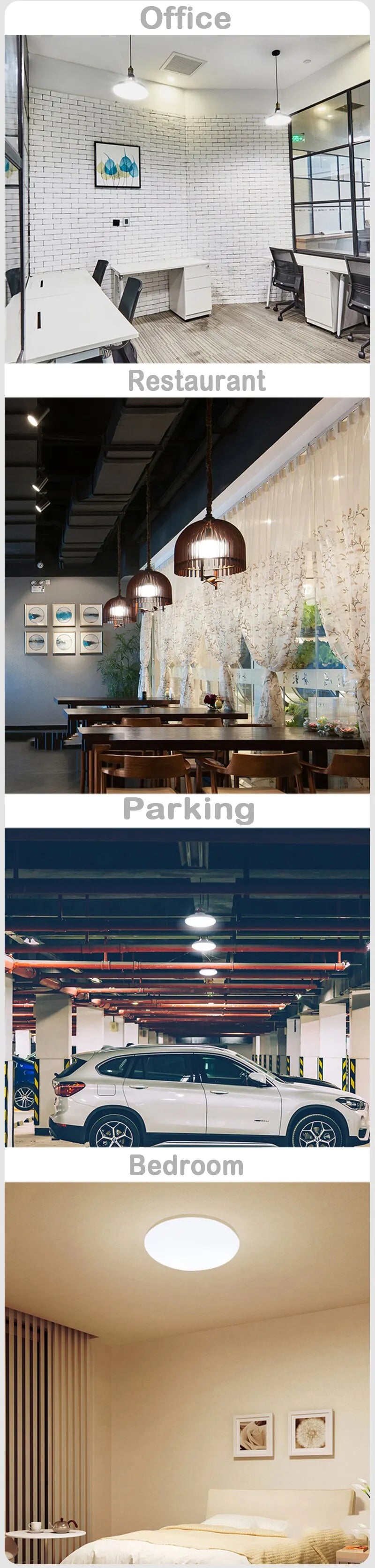 Flying Saucer Light E27 220v 15W LED Bulb Base Household Energy Saving Lamp Indoor Lighting Ceiling Lamp