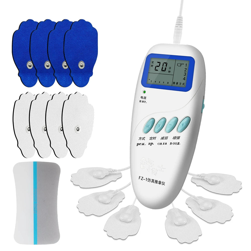 TENS Electric Muscle Stimulator Physiotherapy Frequency EMS Acupuncture Physiotherapy Body Massager Relaxation Pain Relief