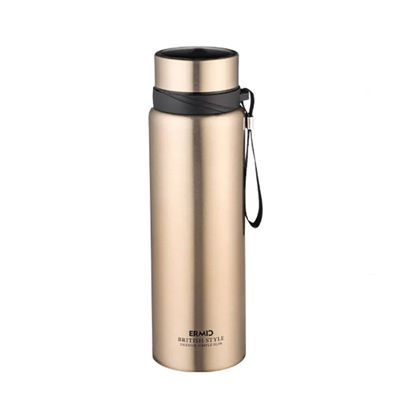 1000ml Thermal Keep Cold Water Hot Water Bottle Thermos Flasks Stainless Steel Thermos Water Tea Coffee Vacuum Bottle Drinkware