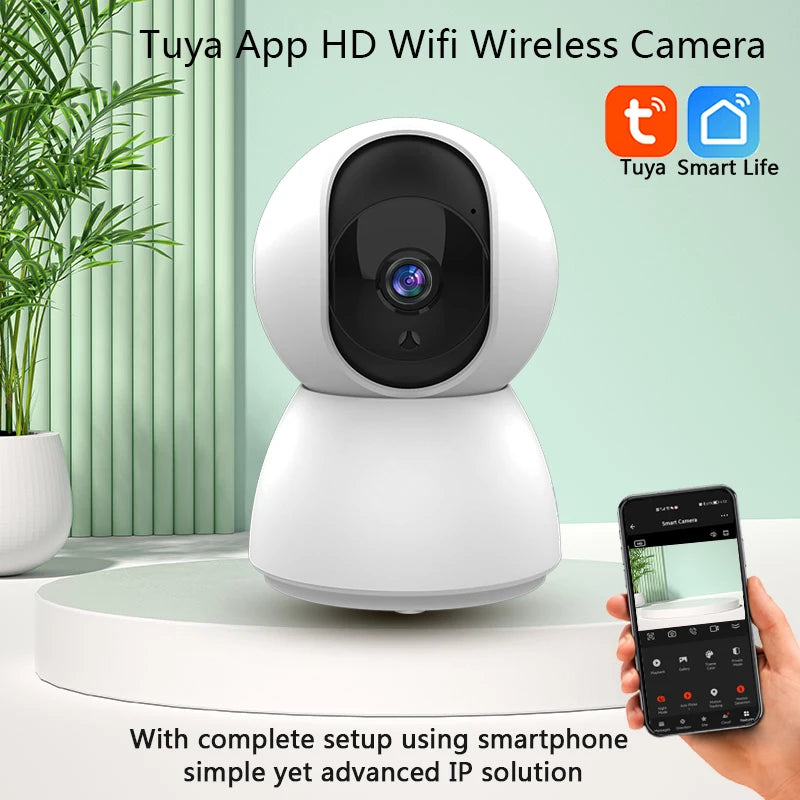 HD 4MP Tuya Smart Mini WiFi IP Camera Surveillance Camera Automatic Tracking Indoor Wireless Security Home CCTV Baby Monitor