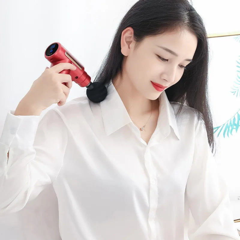 New Portable Fascia Gun Deep Tissue Massage Mini Lightweight and Adjustable Speed Massage Equipment Suitable for the Whole Body