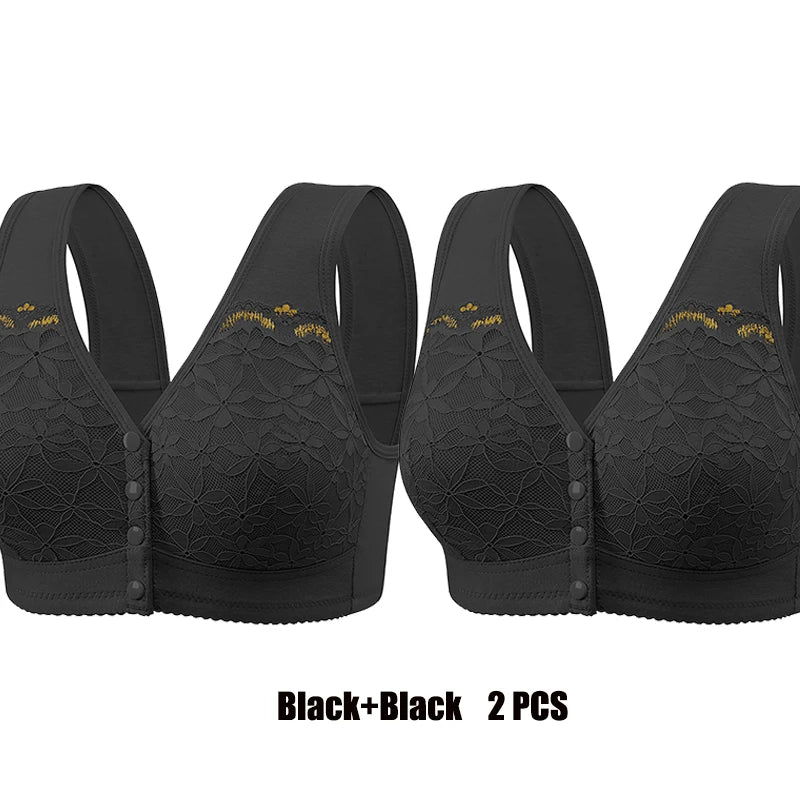 Comfort  Peace Mind Maternity Clothing Pregnant Mother Breastfeeding Bra Front Buckle Ultra-thin Mold Cup Fixed Shoulder Strap