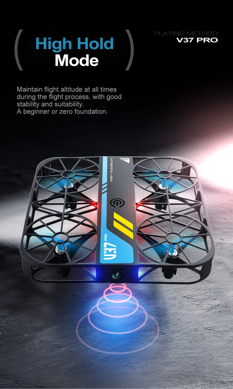 4DRC V37 New Mini 8K Drone with Camera 4K HD Easy To Carry WiFi FPV Dron Pocket Rc Helicopter Quadcopter Family Toys Gift