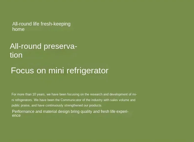 220V EOS Mini Compact Refrigerator for Bedroom, Dorm Room, Office and Travel CAB