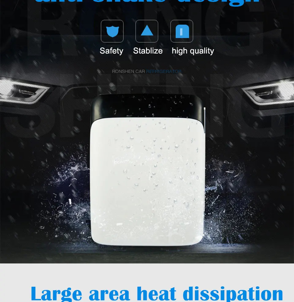 10 liters mini refrigerator car home dual-use car refrigerator car heating and cooling box dormitory insulin refrigerator