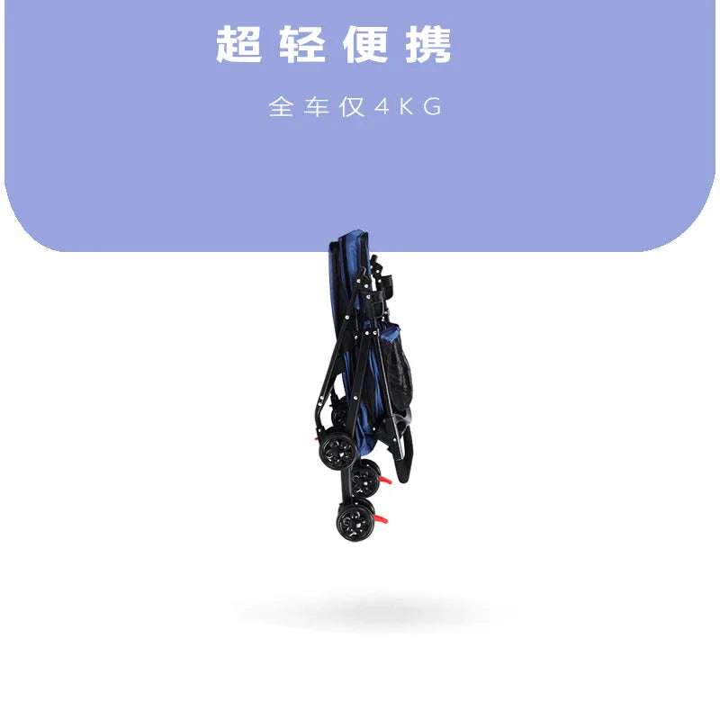 Pet Strollers Cart Cat Dog Small Dog Cat Teddy Cart Out Lightweight Folding Pet Products