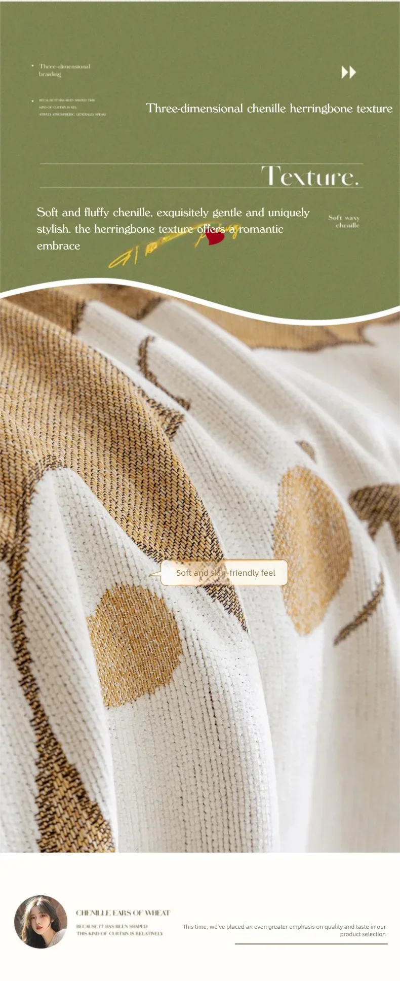 Soft Chenille Sofa Cover Anti-slip Full Coverage Throw Blanket, Nordic Ins Style All-Season Couch Protector