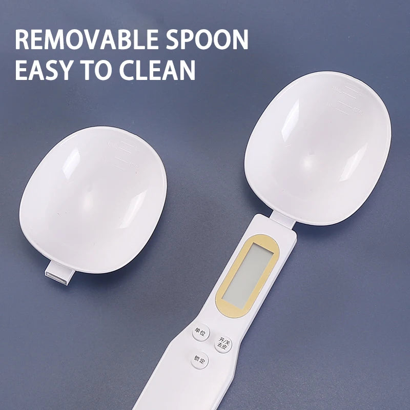 LCD Digital Measurement Adjustable Weighing Spoon Kitchen Scale Electronic Measuring Spoon Coffee Powder Scale Baking Scale