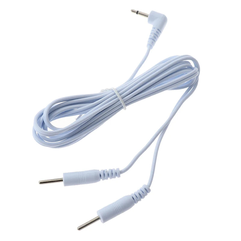 2/4pin Electrode Wire Electrotherapy Electrode Lead Electric Shock Wires Cable For Massager Connection Cable Massage  Relaxation