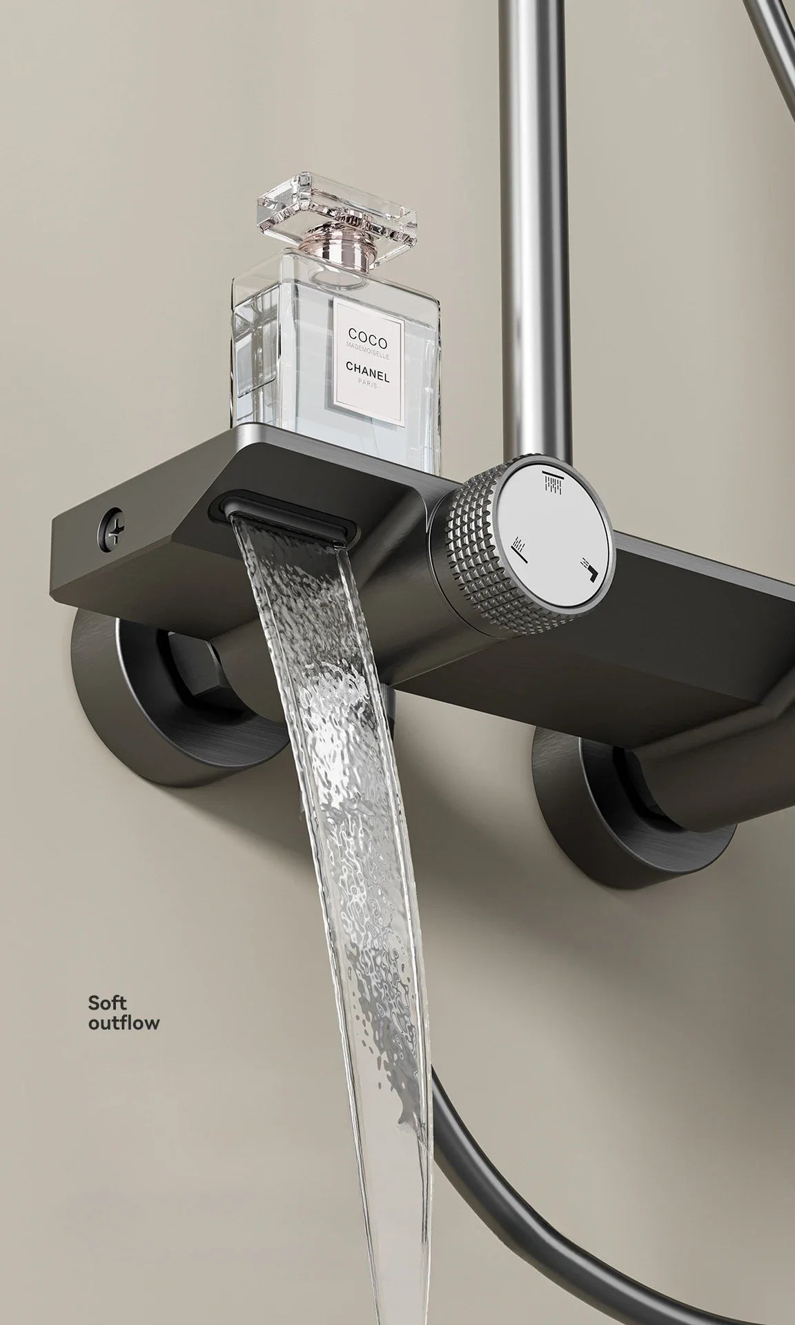 Knob Type Three Ways Water Outlet Sunflower Shower System Wall Mounted Bathroom Shower Faucet Set Rainlfall Bathroom Shower Set