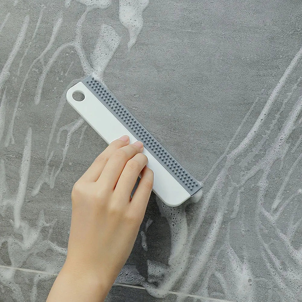 Soft Silicone Glass Wiper Scraper Window Cleaning Brush Kitchen Bathroom Glass Cleaning Tools for Car Mirror Cleaner Squeegee
