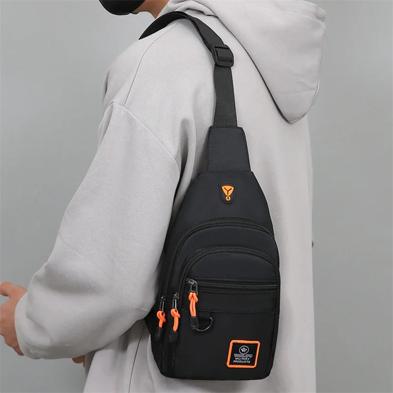 Chest Bags Men's One Shoulder Crossbody Bag Large Capacity Outdoor Sports Leisure Fashion Small Shoulder Bag Backpack Men's