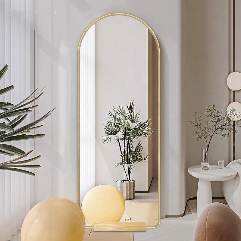 Funky Floor Mirror Standing Bathroom Bedroom Luxury Long Men Full Body Modern Mirror Decoration Espelhos Living Room Decorations