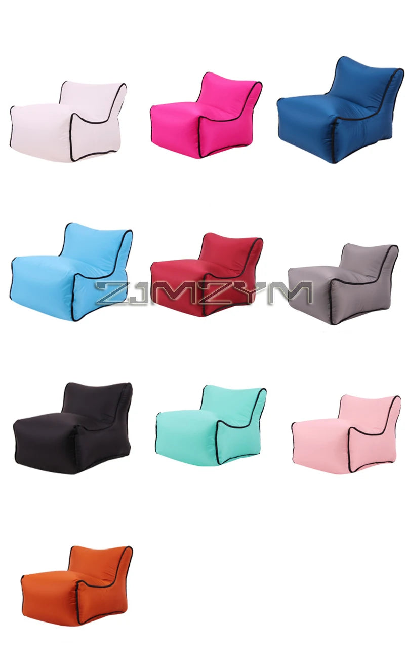 Small Portable Inflatable Chair Outdoor Camping Stool Beach Pool Floats Lounger Sofa Furniture