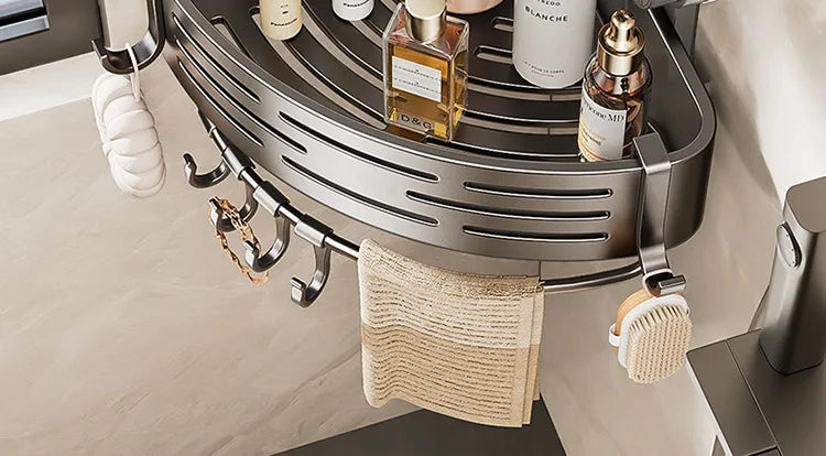 Bathroom suction cup triangular basket storage rack, bathroom washbasin corner, no need to drill holes, wall-mounted toilet